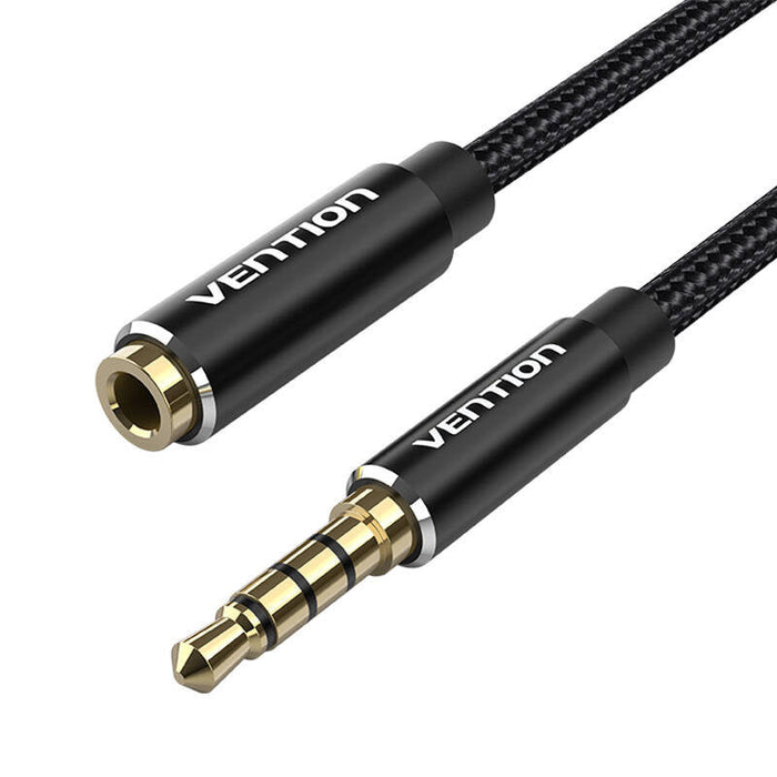 Cable Audio TRRS 3.5mm Male to 3.5mm Female Vention BHCBJ 5m Black - Audio cables<<<Audio<<<InnproXML&&&Електроника