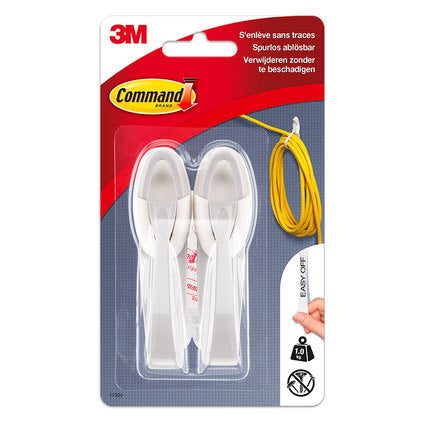 CABLE BUNDLE ORGANIZER 2 PCS + 3 STRAPS UP TO 1 KG COMMAND 17304 - Продукти за съхранение и организация на