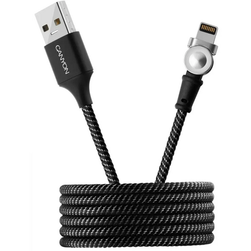 Cable CANYON CNS-CFI8B USB-Lightning 1M - Аксесоари за смартфон<<<Аксесоари<<<TechMart&&&Аксесоари за