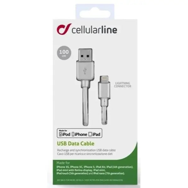 Cable Cellularline USB - LIGHTNING IPHONE 5/6 - Кабели<<<Периферии<<<Лаптопи компютри и периферия<<<ZoraSite
