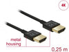 Cable Delock HDMI-A male - HDMI-A male Ethernet 3D 4K 0.25 m Black - Видео кабели<<<Кабели<<<ValiAPI