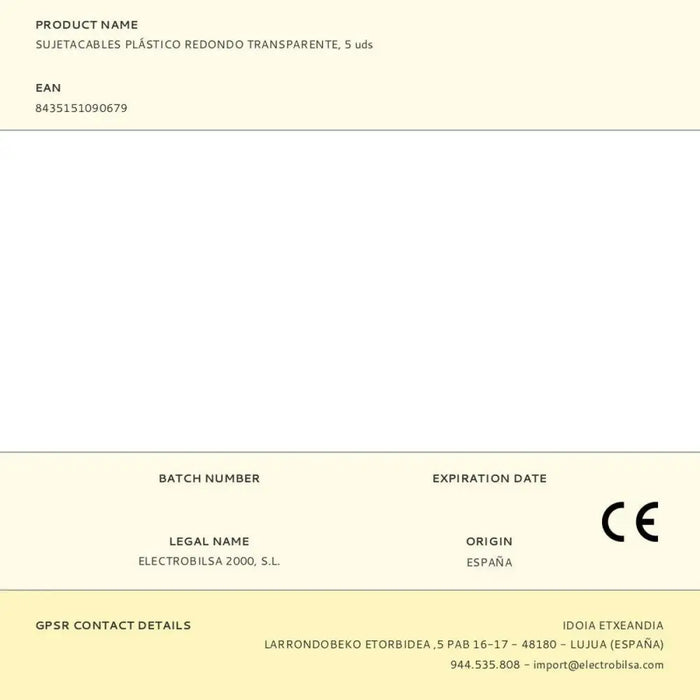 Cable holder F-line Transparent Plastic 5 Units - Компютър Мрежи и компоненти<<<Компютри|