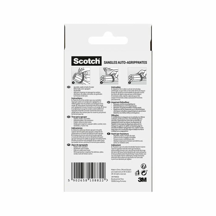 Cable holder Scotch Black 19 MM X 3,65 M - Компютър Мрежи и компоненти<<<Компютри| Електроника<<<BigBuy&&&Окабелени