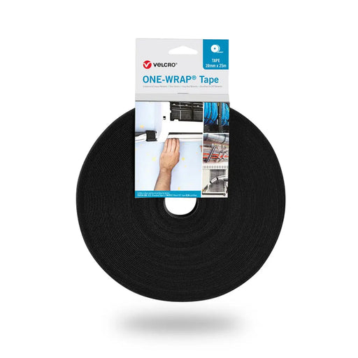 Cable holder Velcro one-wrap Black 20 mm x 25 m - Компютър Мрежи и компоненти<<<Компютри|