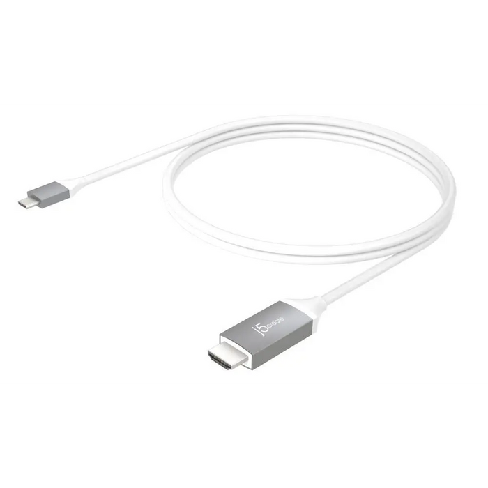 Cable j5create JCC153G USB-C male - HDMI male 1.8 m White - PC кабели<<<Кабели<<<ValiAPI