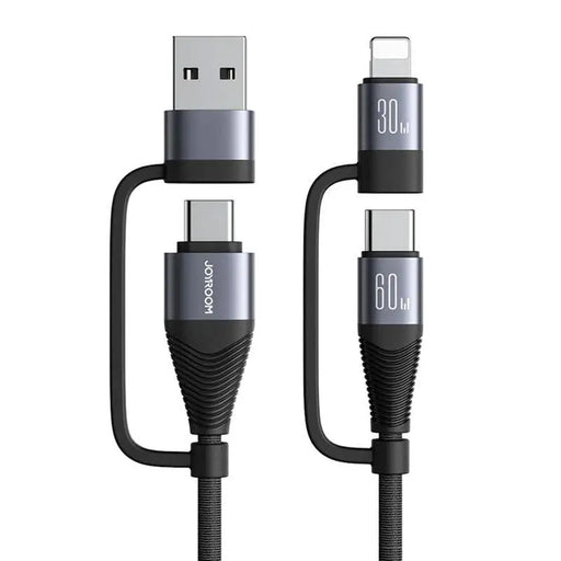 Cable Joyroom SA37-2T2 4in1 2C 1L 1A 60W 1.2m black - USB to Lightning<<<USB cables<<<GSM Accessories<<<InnproXML