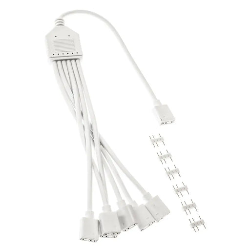 Cable Kolink ARGB 1-6 Splitter - 30 cm White - Аксесоари за компютри<<<Компютърни системи<<<ValiAPI