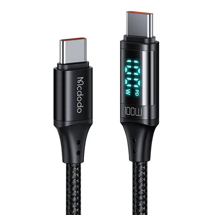 Cable Mcdodo CA-1100 USB-C to USB-C 100W 1.2m (black) - USB-C to USB-C<<<USB cables<<<GSM Accessories<<<InnproXML