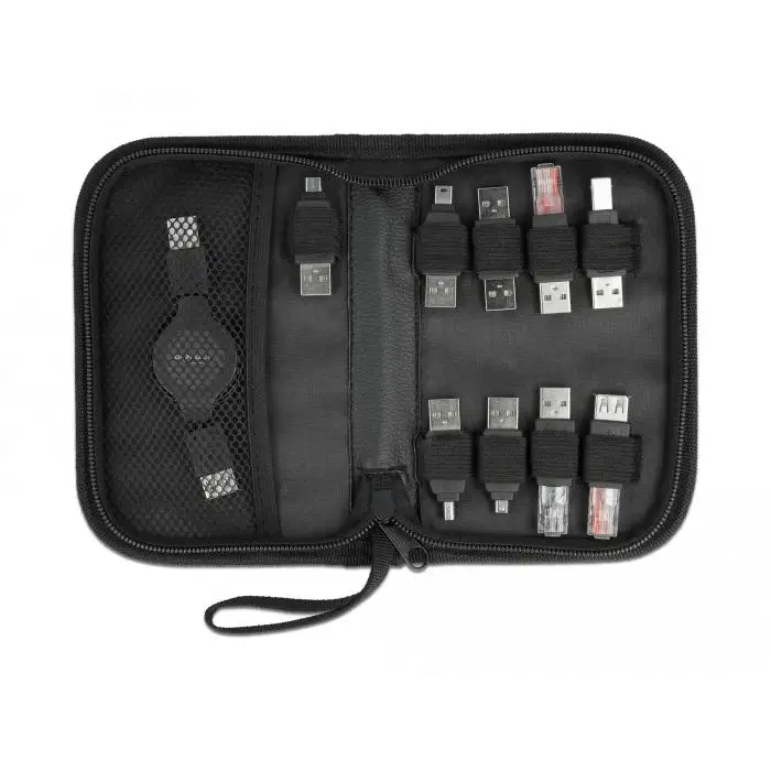 Cable set with DeLock 18612 tips 10 pieces - Кабели за мобилни устройства<<<Кабели<<<ValiAPI