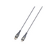 Cable Skross USB-C - Lightning Metal braid 1.20 m Grey - Кабели за мобилни