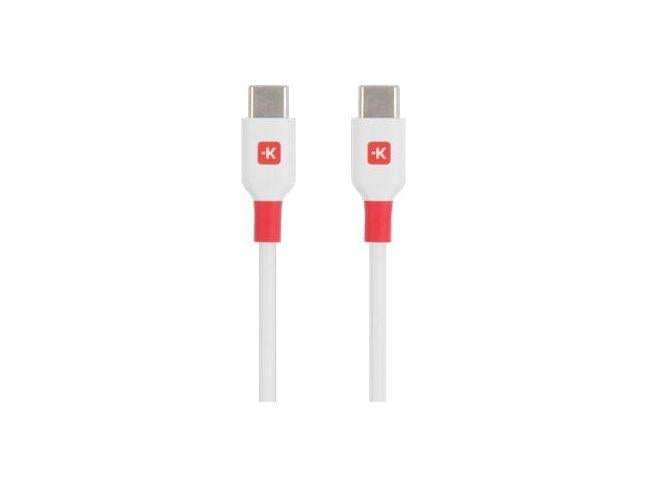 Cable Skross USB-C - USB-C male USB 2.0 2.0 m White - Кабели за мобилни