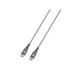 Cable Skross USB-C - USB-C Metal braid 2.0 m Grey - Кабели за мобилни
