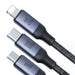 Cable Speedy USB Joyroom SA21-2T3 6 in 1/ 100W/Cable 1.5m (black) - Combo Cables<<<USB cables<<<GSM