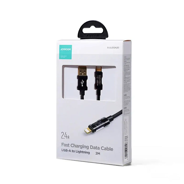 Cable to USB-A / Lightning / 2.4A / 2m Joyroom S-UL012A20 (black) - Combo Cables<<<USB cables<<<GSM