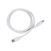 CABLE TYPE-C/TYPE-C WHITE/BLACK 3A 1M TEKMEE - Зарядни устройства<<<Батерии и фенери<<<Осветление<<<Praktiker