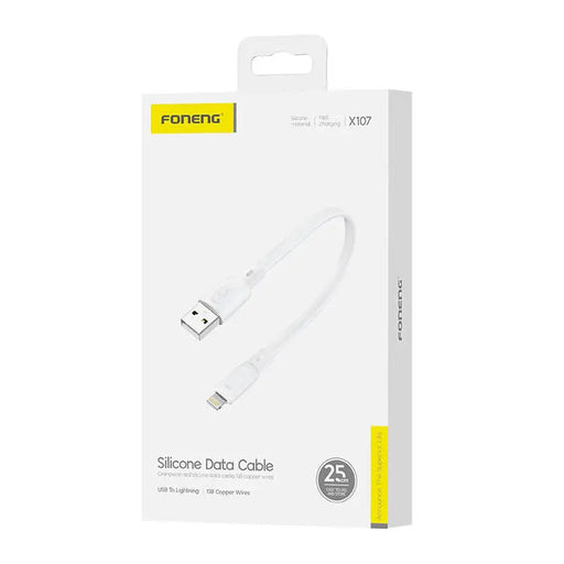 Cable USB-A - Lightning Foneng X107 3A 0.25m (biały) - USB to Lightning<<<USB cables<<<GSM Accessories<<<InnproXML