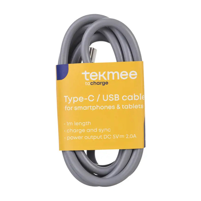 CABLE USB-A TO LIGHTNING 1M 2.0A WHITE TEKMEE - Зарядни устройства<<<Батерии и фенери<<<Осветление<<<Praktiker