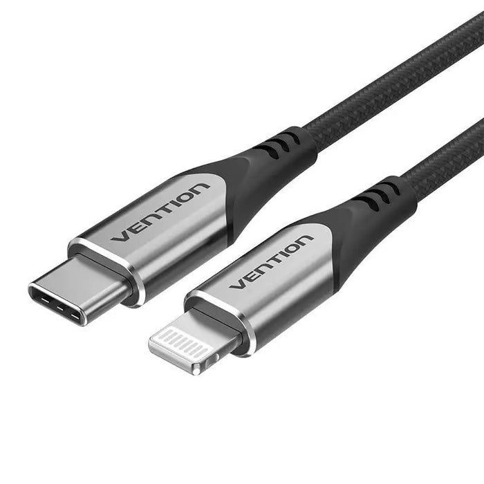 Cable USB-C 2.0 do Lightning Vention TACHF MFi 3A 1m (Gray) - USB-C to Lightning<<<USB cables<<<GSM