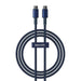 Cable USB-C do USB-C Baseus Tungsten Gold 100W 1m (niebieski) - USB-C to USB-C<<<USB cables<<<GSM