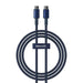 Cable USB-C do USB-C Baseus Tungsten Gold 100W 1m (niebieski) - USB-C to USB-C<<<USB cables<<<GSM