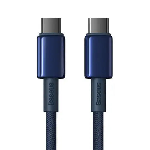 Cable USB-C do USB-C Baseus Tungsten Gold 100W 2m (niebieski) - USB-C to USB-C<<<USB cables<<<GSM