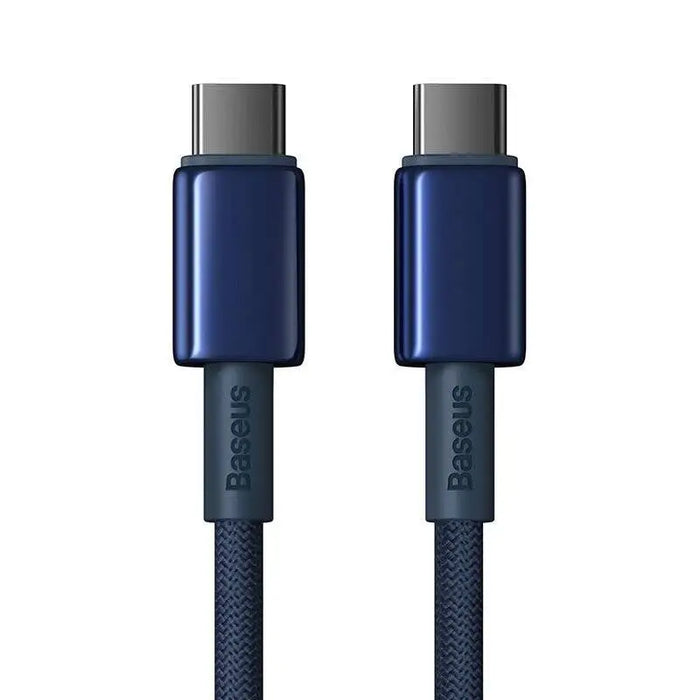 Cable USB-C do USB-C Baseus Tungsten Gold 100W 2m (niebieski) - USB-C to USB-C<<<USB cables<<<GSM