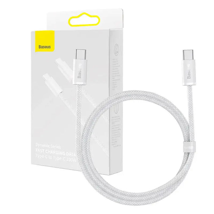 Cable USB-C to USB-C Baseus 100W 1m (white) - USB-C to USB-C<<<USB cables<<<GSM Accessories<<<InnproXML&&&Cell phone