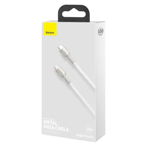 Cable USB-C to USB-C Baseus Cafule 100W 1m (white) - Type-C cable<<<Accessories<<<Основна<<<DunaXML&&&USB-C