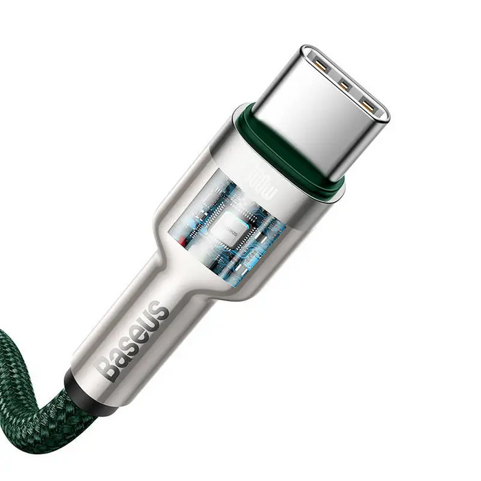 Cable USB-C to USB-C Baseus Cafule 100W 2m (green) - USB-C to USB-C<<<USB cables<<<GSM Accessories<<<InnproXML&&&Cell