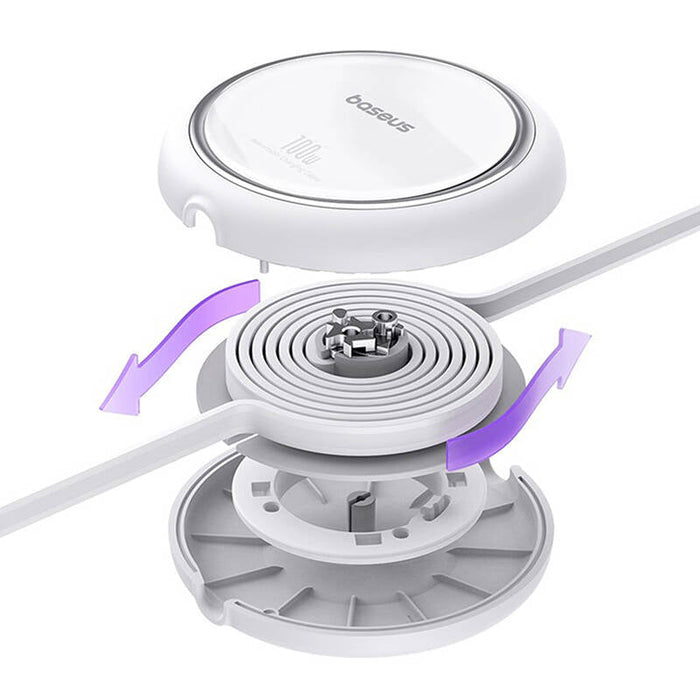 Cable USB-C to USB-C Baseus Free2Draw PD 100W 1m (white) - USB-C to USB-C<<<USB cables<<<GSM