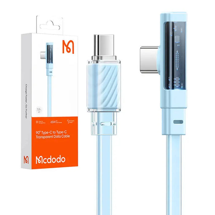 Cable USB-C to USB-C Mcdodo CA-3452 100W 90 Degree 1.2m (blue) - USB to USB-C<<<USB cables<<<GSM Accessories<<<InnproXML