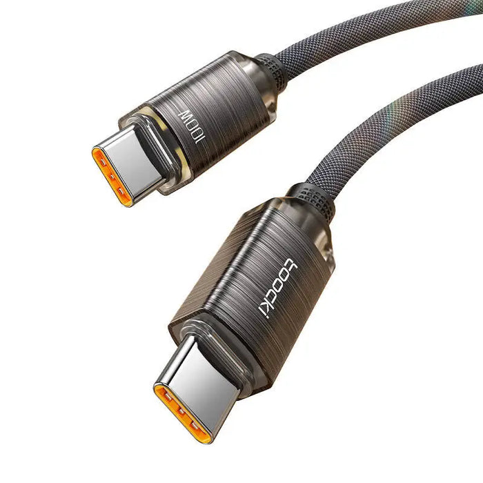 Cable USB-C to USB-C Toocki TXCTT1- SJ01-B 1m FC 100W (black) - USB-C to USB-C<<<USB cables<<<GSM