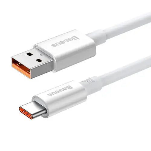 Cable USB do USB-C Baseus Superior 100W 0.25m (white) - USB to USB-C<<<USB cables<<<GSM Accessories<<<InnproXML