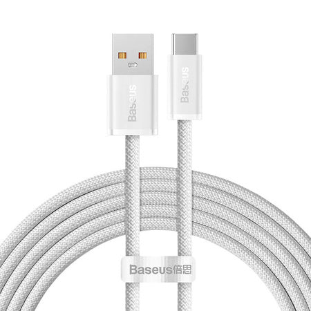 Cable USB to USB-C Baseus Dynamic Series 100W 2m (white) - USB to USB-C<<<USB cables<<<GSM