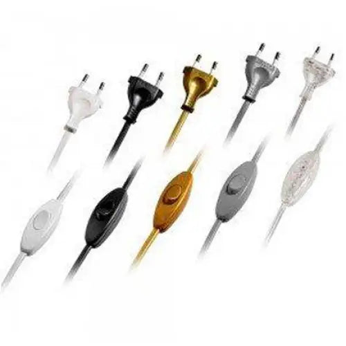 CABLE WITH SWITCH AND PLUG BLACK VIVALUX - Кабели<<<Електроматериали<<<Строителни