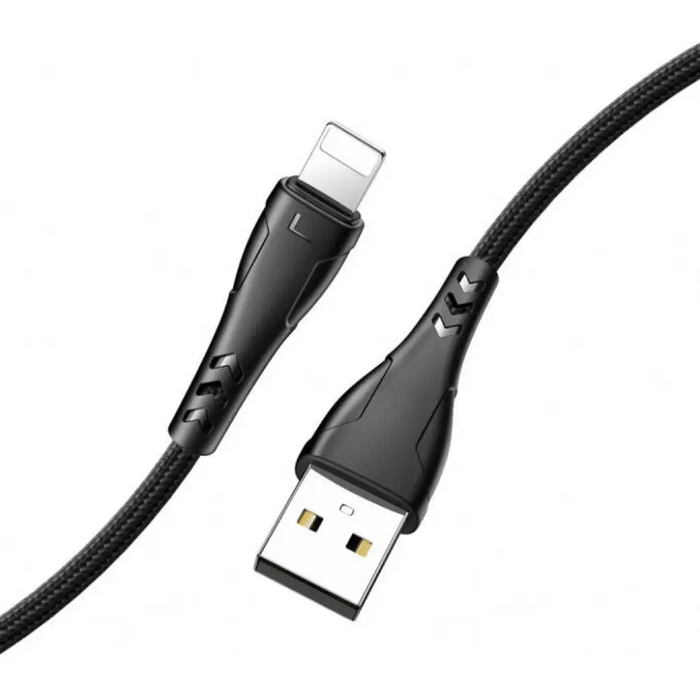 Cable Xmart Lightning Mamba 1.2m Black - Аксесоари за смартфон<<<Аксесоари<<<TechMart&&&Аксесоари за
