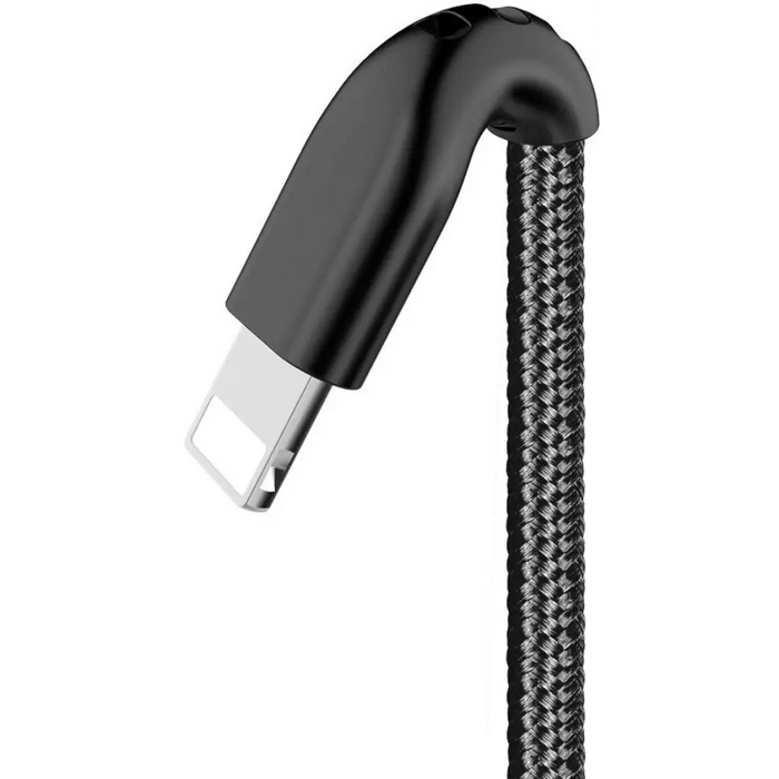 Cable Xmart Lightning Cable Warrior Black 1.2m - Аксесоари за смартфон<<<Аксесоари<<<TechMart&&&Аксесоари за