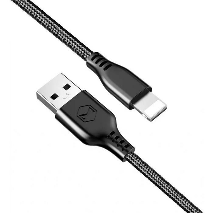 Cable Xmart Lightning Cable Warrior Black 1.2m - Аксесоари за смартфон<<<Аксесоари<<<TechMart&&&Аксесоари за