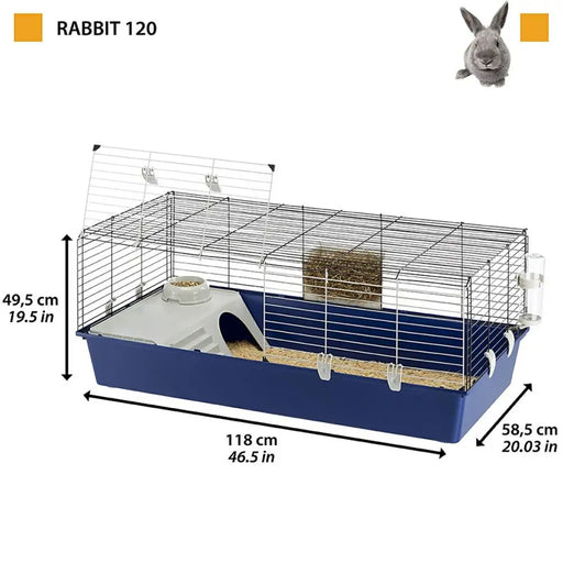 Cage Ferplast Rabbit 120 Metal Plastic 11,8 x 58,5 x 49,5 cm - Пътуване и разходки<<<Домашни Животни<<<Дом