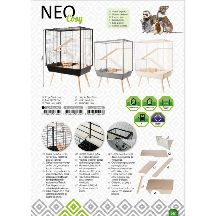 Cage Zolux 78 cm Wood Metal/Plastic (1 Piece) - Пътуване и разходки<<<Домашни Животни<<<Дом