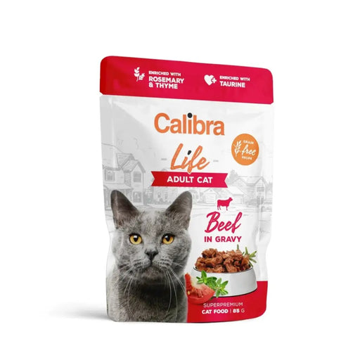 CALIBRA Cat Life Adult Beef in gravy - wet cat food - 85g - Wet foodDLK-KAM<<<For the catDLK<<<ActionPL