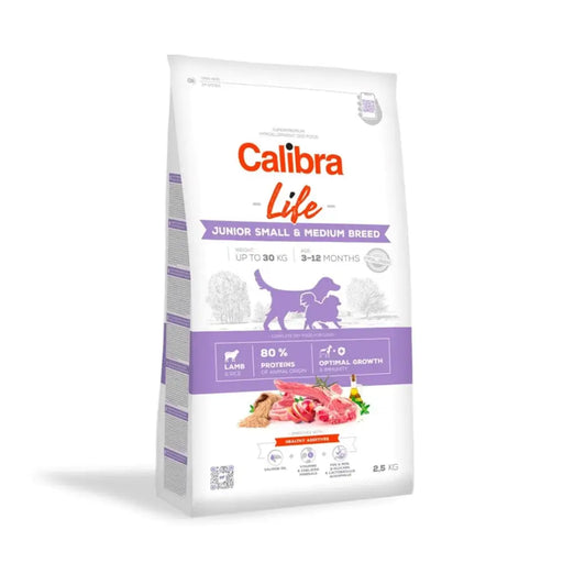 CALIBRA Dog Life Junior Small&Medium Breed Lamb - dry dog food - 2,5kg - Dry foodDLP-KAS<<<For the dogDLP<<<ActionPL