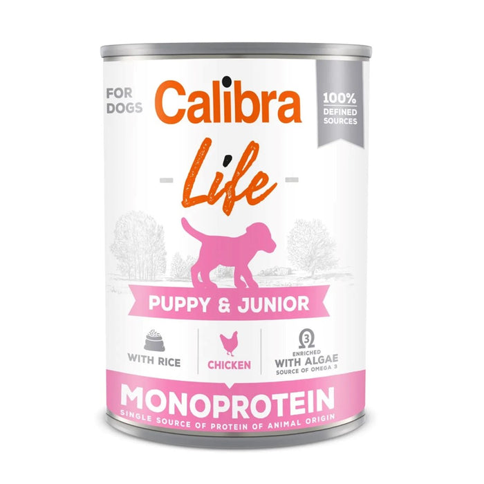 CALIBRA Dog Life Puppy&Junior Chicken & rice - wet dog food - 400g