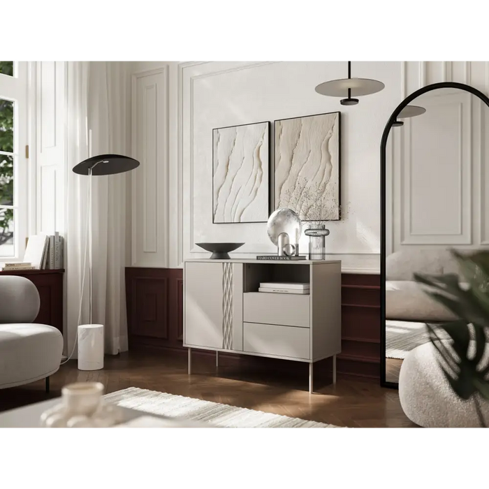 Cama 1D2S TRESSE chest of drawers 100x40x75 cashmere matt - Chests of drawers made of furniture