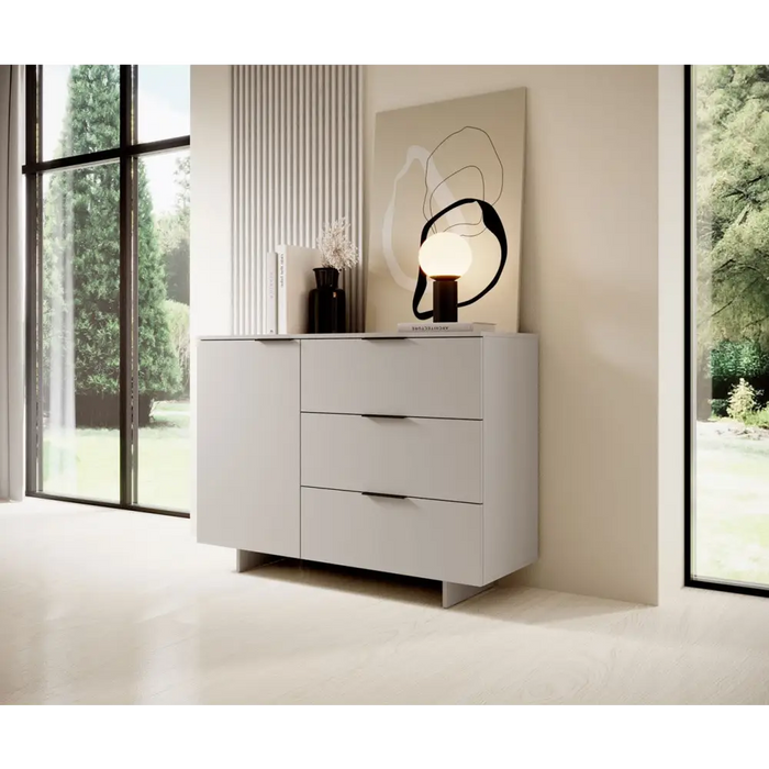 Cama 1D3S ALMA chest of drawers 120x41.5xH90 cashmere - Chests of drawers made of furniture