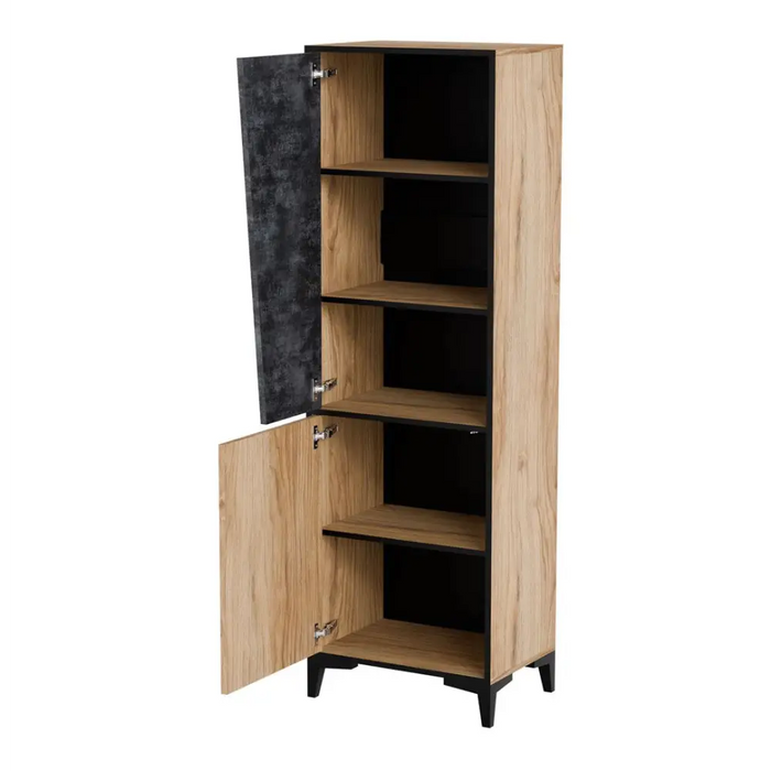 Cama 2D bookcase OVO 50x38xH182.5 oak/concrete - Wooden shelvesRGA-DRE<<<ShelvesRGA<<<ActionPL