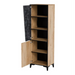 Cama 2D bookcase OVO 50x38xH182.5 oak/concrete - Wooden shelvesRGA-DRE<<<ShelvesRGA<<<ActionPL