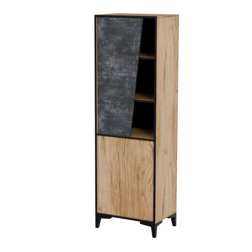 Cama 2D bookcase OVO 50x38xH182.5 oak/concrete - Wooden shelvesRGA-DRE<<<ShelvesRGA<<<ActionPL