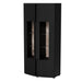 Cama 2D display cabinet MICHELLE 86x35-47xH180 black/viking oak - Buffets and display cabinets on a wooden