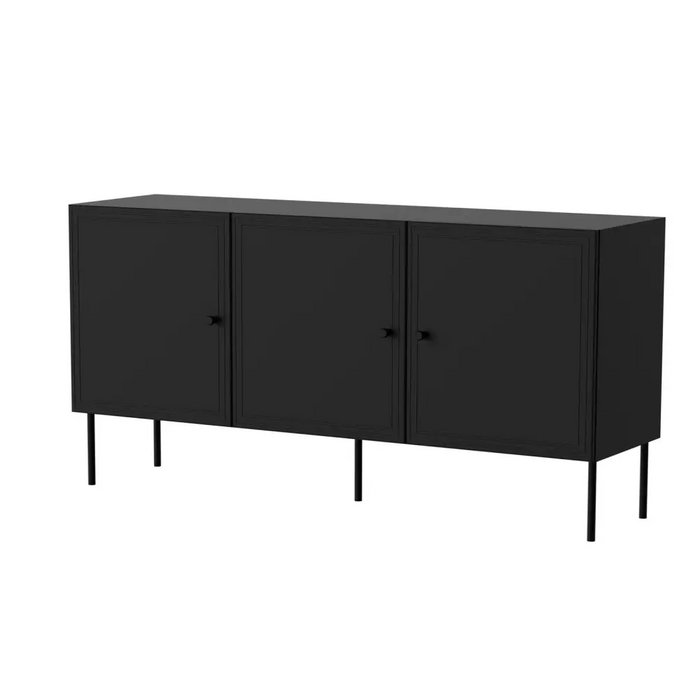 Cama 3D chest of drawers PALAZZO BIS 151x40x75 matte black - Chests of drawers made of furniture